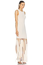 Simon Miller Eclisse Sleeveless Knit Dress in Ivory, view 2, click to view large image.