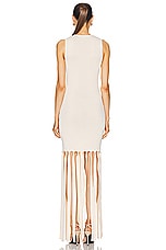 Simon Miller Eclisse Sleeveless Knit Dress in Ivory, view 3, click to view large image.