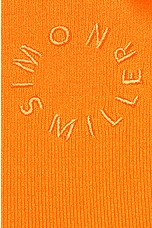 Simon Miller Junjo Knit Poplin Dress in Sherbet Orange, view 4, click to view large image.