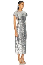 Simon Miller Argan Sequin Dress in Satellite Silver, view 2, click to view large image.