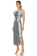 Simon Miller Argan Sequin Dress in Satellite Silver, view 3, click to view large image.