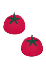 Simon Miller Tomato Earring in Retro Red, view 1, click to view large image.