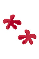 Simon Miller Flower Earrings in Paprika, view 1, click to view large image.