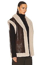 Simon Miller Jetz Vest in Choco Brown, view 2, click to view large image.