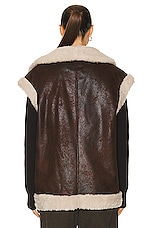 Simon Miller Jetz Vest in Choco Brown, view 3, click to view large image.