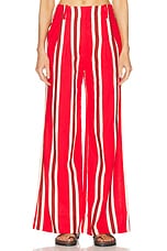 Simon Miller Bloo Linen Pant in Moroccan Spice Stripe, view 1, click to view large image.