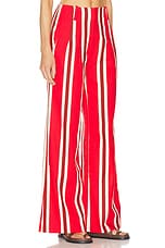 Simon Miller Bloo Linen Pant in Moroccan Spice Stripe, view 2, click to view large image.