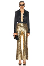 Simon Miller Robo Sequin Pant in Star Gold, view 5, click to view large image.