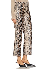 Simon Miller Pia Vegan Snake Pant in Snake Print, view 2, click to view large image.