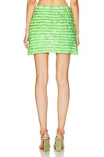 Simon Miller Candy Sequin Skirt in Happy Green, view 3, click to view large image.