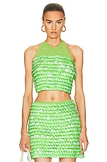 Simon Miller Candy Sequin Top in Happy Green, view 1, click to view large image.
