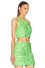 Simon Miller Candy Sequin Top in Happy Green, view 2, click to view large image.