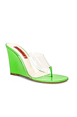 Simon Miller Ghost Wedge Shoe in Happy Green, view 2, click to view large image.