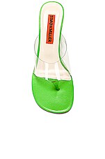 Simon Miller Ghost Wedge Shoe in Happy Green, view 4, click to view large image.