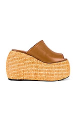 Simon Miller Bubble Wedge Shoe in Toffee, view 1, click to view large image.