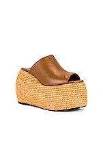 Simon Miller Bubble Wedge Shoe in Toffee, view 2, click to view large image.