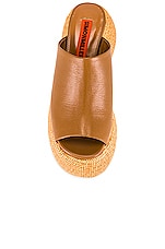 Simon Miller Bubble Wedge Shoe in Toffee, view 4, click to view large image.
