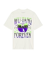 SIXTHREESEVEN Wu Tang Forever Date T-shirt in Creme, view 1, click to view large image.