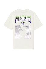 SIXTHREESEVEN Wu Tang Forever Date T-shirt in Creme, view 2, click to view large image.
