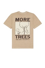SIXTHREESEVEN Peanuts More Trees Tee in Savana Brown, view 1, click to view large image.