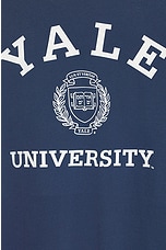 SIXTHREESEVEN Yale University Tee in Navy, view 3, click to view large image.