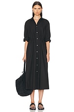 Skall Studio Mia Shirt Dress in Black, view 1, click to view large image.