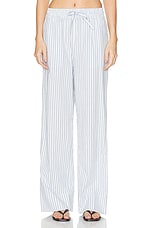 Skall Studio Rue Pant in Blue & White Stripe, view 1, click to view large image.