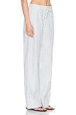 Skall Studio Rue Pant in Blue & White Stripe, view 2, click to view large image.
