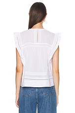 Skall Studio Mirabelle Top in Optic White, view 3, click to view large image.