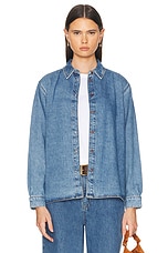 Skall Studio Millington Shirt in Washed Blue, view 1, click to view large image.