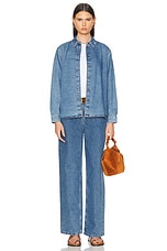 Skall Studio Millington Shirt in Washed Blue, view 4, click to view large image.