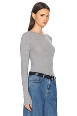 Skall Studio Amy Top in Grey Melange, view 2, click to view large image.