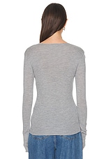 Skall Studio Amy Top in Grey Melange, view 3, click to view large image.