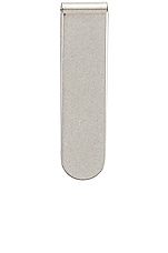 Saint Laurent Money Clip in Nickel, view 2, click to view large image.