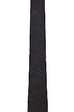 Saint Laurent Glittering Tie in Black, view 2, click to view large image.