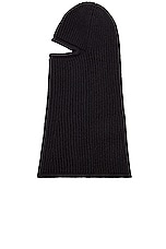 Saint Laurent Balaclava in Black, view 3, click to view large image.
