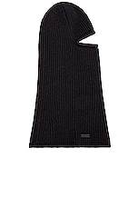 Saint Laurent Balaclava in Black, view 4, click to view large image.