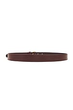 Saint Laurent Motorcycle Belt 2cm in Red Tan, view 2, click to view large image.