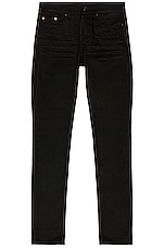 Saint Laurent Skinny Jean in Used Black, view 1, click to view large image.