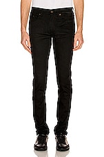 Saint Laurent Skinny Jean in Used Black, view 3, click to view large image.