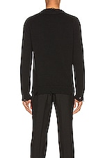 Saint Laurent Used Detail Crewneck in Black, view 3, click to view large image.