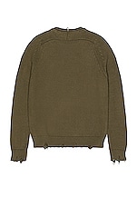 Saint Laurent Sweater in Khaki, view 2, click to view large image.