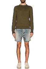 Saint Laurent Sweater in Khaki, view 4, click to view large image.