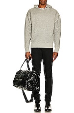 Saint Laurent Grunge University Hoodie in Gris, view 5, click to view large image.