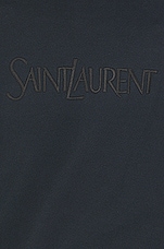 Saint Laurent Loose Sweater in Blue Petrol Fonce, view 3, click to view large image.
