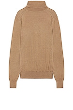 Saint Laurent Sweater in Camel Clair, view 2, click to view large image.