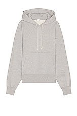 Saint Laurent Champion Hoodie in Gris Chine, view 1, click to view large image.