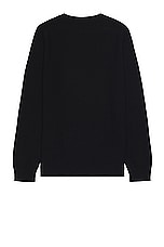Saint Laurent Pull Col Rond Manche in Noir, view 2, click to view large image.