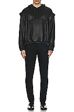 Saint Laurent Hoodie in Noir, view 5, click to view large image.