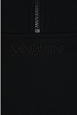 Saint Laurent Sweat Col Montant De in Noir, view 3, click to view large image.